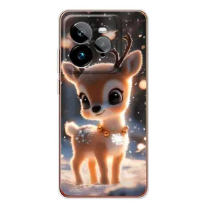 Чохол з принтом «Оленятко» для Realme GT 7Pro