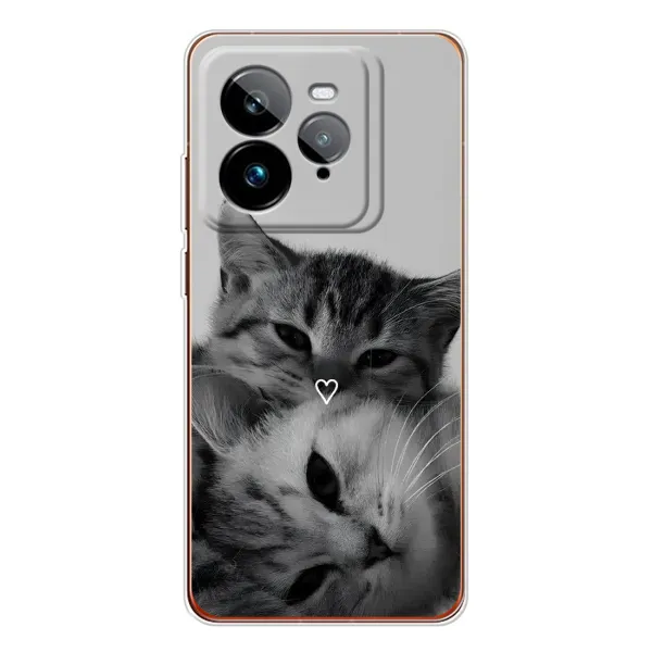 Чохол з принтом «Пара котів» для Realme GT 7Pro