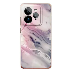 Мраморный чехол на Realme GT 7Pro (VPrint) (Пурпурный Мрамор)
