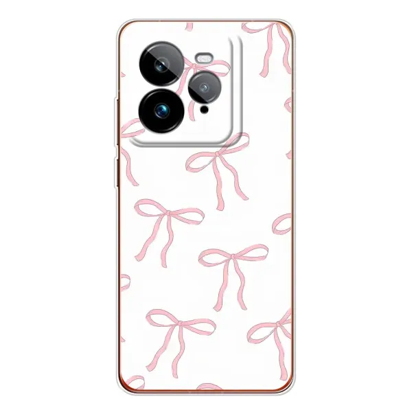 Чохол з принтом «Рожеві бантики» для Realme GT 7Pro