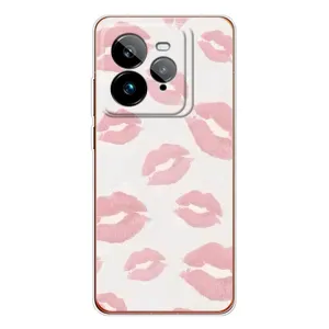 Чехол с розовым рисунком для Realme GT 7Pro (Розовые губы)