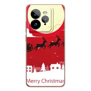 Різдвяні Чохли для Realme GT 7Pro (VPrint) (Санта з оленями)