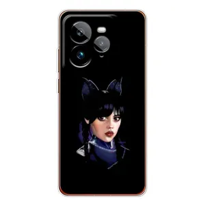 Чохли Венсдей на Realme GT 7Pro Уенсдей (AlphaPrint) (серйозна Венздей)