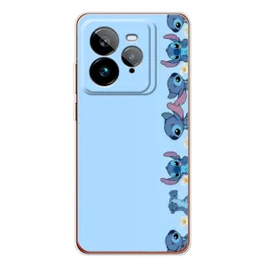 Чохол з принтом Стіч на Realme GT 7Pro (Стіч фон)