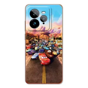 Силиконовый чехол Маквин для Realme GT 7Pro (Тачки на трассе)