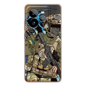 Чехлы с картинкой ЗСУ для Realme GT 7Pro (AlphaPrint) (Воїн ЗСУ)