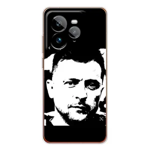 Чехол для Realme GT 7Pro (AlphaPrint - с принтом Зеленского) (Зеленский АРТ)