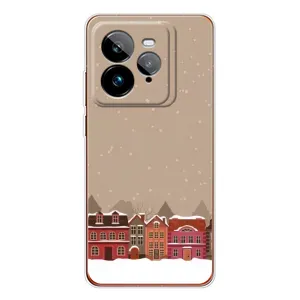 Новогодние, Праздничные Чехлы для Realme GT 7Pro - 2024 год (Зимний город)