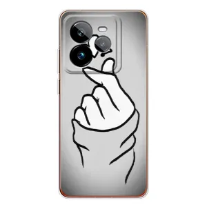 Чехол с принтом для Realme GT 7Pro (AlphaPrint - Знак сердечка) (Значок Love)