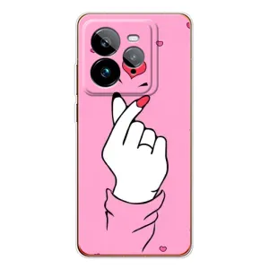 Чехол с принтом для Realme GT 7Pro (AlphaPrint - Знак сердечка) (Знак Love)