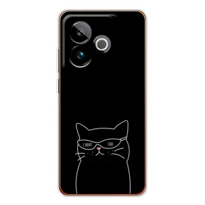 Чехол с рисунком кот на Realme GT 7T