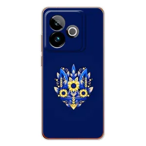 Чохли для Realme GT 7T Укр. Символіка (AlphaPrint) (Квітковий Герб)