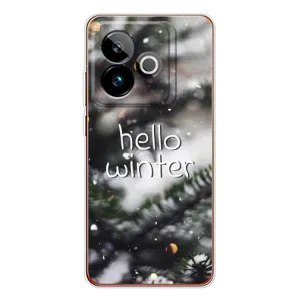 Новогодние, Праздничные Чехлы для Realme GT 7T - 2024 год (Hello winter)