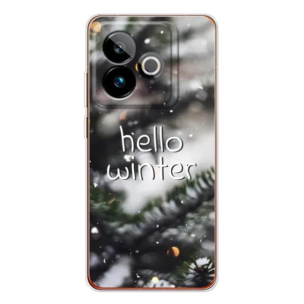 Чохол з принтом «Hello winter» для Realme GT 7T