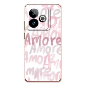 Чохол з розовим принтом для Realme GT 7T (Аморе любов)