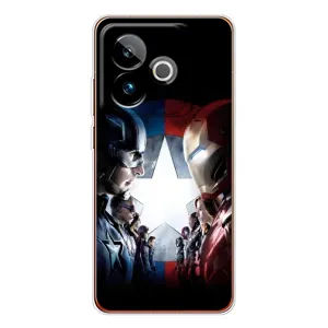Чехлы с героями Марвел Realme GT 7T (VPrint) (Марвел стайл)