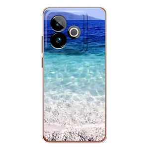 Силиконовый чехол с КАРТИНКАМИ лето для Realme GT 7T (AlphaPrint) (Море)
