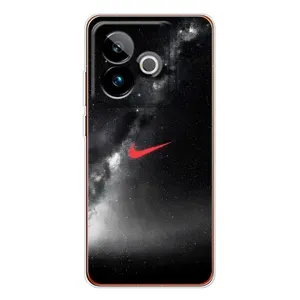 Чехол для Realme GT 7T - с принтом Найк (AlphaPrint) (Найк красный)