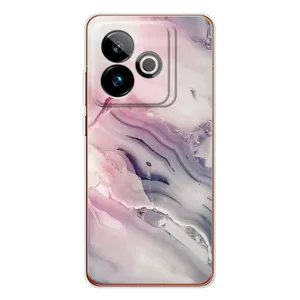 Мраморний чехол на Realme GT 7T (VPrint) (Пурпурний Мрамор)