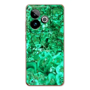 Мраморний чехол на Realme GT 7T (VPrint) (Салатовий Мрамор)