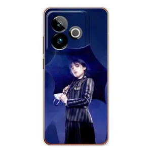 Чохли Венсдей на Realme GT 7T Уенсдей (AlphaPrint) (Венздей з парасолькою)