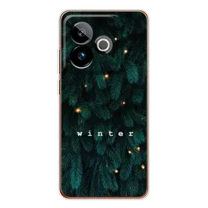 Новогодние, Праздничные Чехлы для Realme GT 7T - 2024 год (Winter)