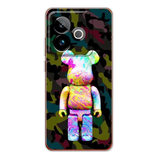 Чохол з принтом «Яскравий Bearbrick» для Realme GT 7T
