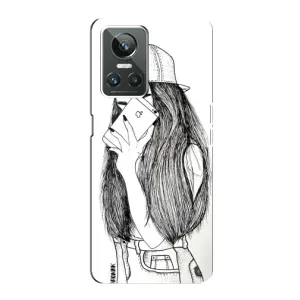 Чохол з друком для Realme GT Neo 3 - (Мода) (AlphaPrint) (Фото дівчини)
