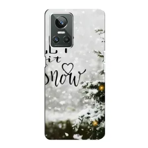 Новорічні, Святкові Чохли для Realme GT Neo 3 - 2024 год (Let it snow)