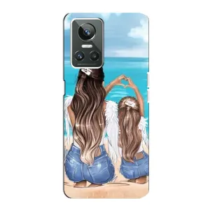 Чохол з друком для Realme GT Neo 3 - (Мама з дитинкою) (AlphaPrint) (Мама з донькою)