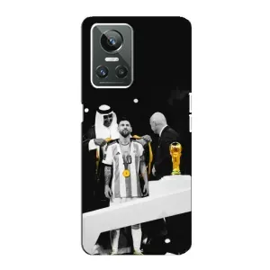 Чохли для Realme GT Neo 3 (Leo чемпіон) (AlphaPrint) (Мессі коронований)