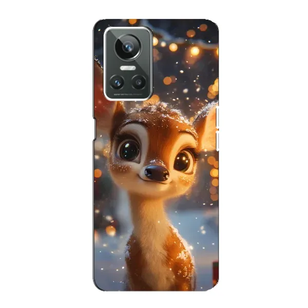 Чохол з принтом «Оленятко серед гірлянд» для Realme GT Neo 3 Чохол з принтом «Оленятко серед гірлянд» для Realme GT Neo 3