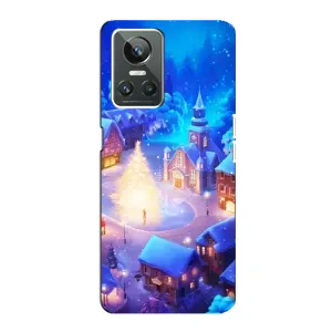 Різдвяні Чохли для Realme GT Neo 3 (VPrint) (Різдвяне місто)