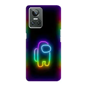 Чохли Амонг Ас для Realme GT Neo 3 (AlphaPrint) (Яскравий скін)