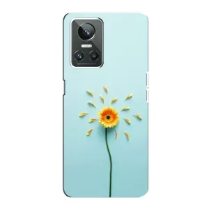 Чохли з квітами для Realme GT Neo 3 (VPrint) (Жовта квітка)