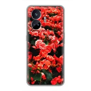 Чехлы с Цветами для Realme GT Neo 5 (VPrint) (Цветы красные)