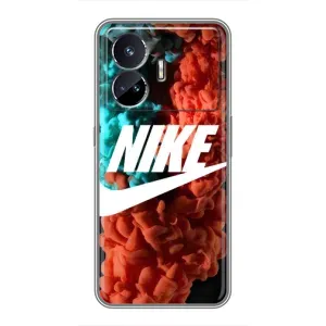 Чехол для Realme GT Neo 5 - с принтом Найк (AlphaPrint) (Дымчатый найк)