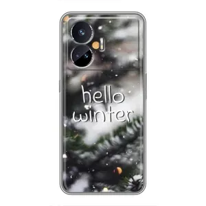Новогодние, Праздничные Чехлы для Realme GT Neo 5 - 2024 год (Hello winter)