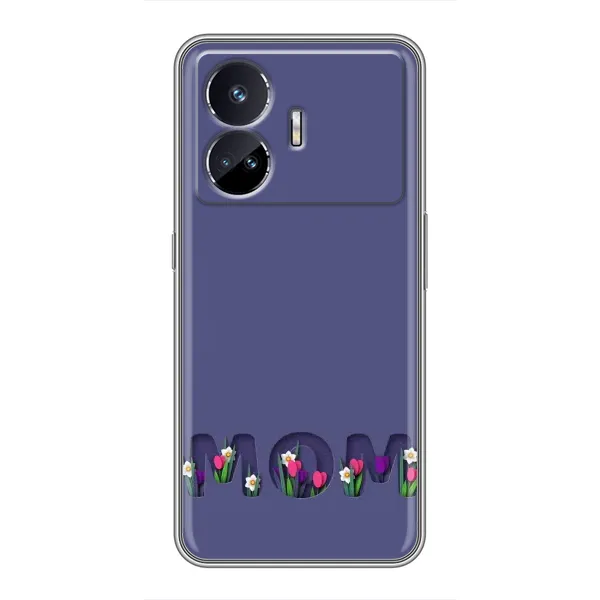 Чехол с принтом «Мама в цветах» для Realme GT Neo 5