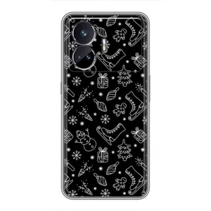 Новогодние, Праздничные Чехлы для Realme GT Neo 5 - 2024 год (Новогодний фон)