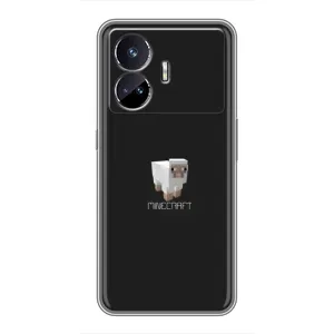 Чехол Майнкрафт на Realme GT Neo 5 (AlphaPrint) Minecraft (Овечка Майнкрафт)