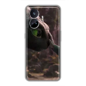 Чехол как приручить дракона на Realme GT Neo 5 (Сцена с драконом)