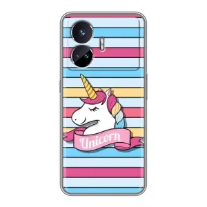 Чехол для Реалми ДжТ Нео 5 - (Единорожки - Новинки) (AlphaPrint) (Unicorn)