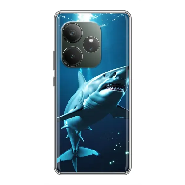 Чехол с принтом «Акула под водой» для Realme GT Neo 6 SE Чехол с принтом «Акула под водой» для Realme GT Neo 6 SE