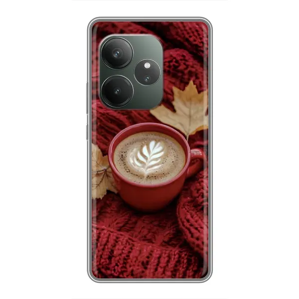 Чехол с принтом «Кофе на пледе» для Realme GT Neo 6 SE Чехол с принтом «Кофе на пледе» для Realme GT Neo 6 SE