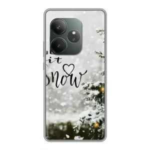 Новорічні, Святкові Чохли для Realme GT Neo 6 SE - 2024 год (Let it snow)