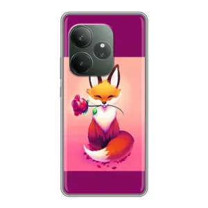 Чохли з картинкою Лисичка для Realme GT Neo 6 SE (VPrint) (Лиса з трояндою)