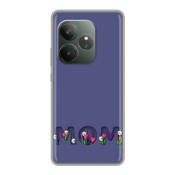 Чехол с принтом «Мама в цветах» для Realme GT Neo 6 SE