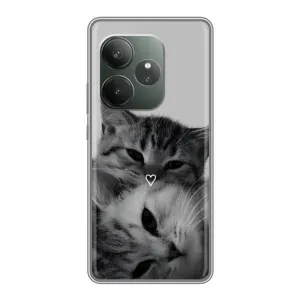 Чехол с рисунком кот на Realme GT Neo 6 SE (Пара котов)