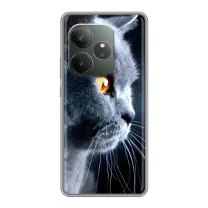 Чехлы с Котиками для Realme GT Neo 6 SE (VPrint) (Серый Кот)